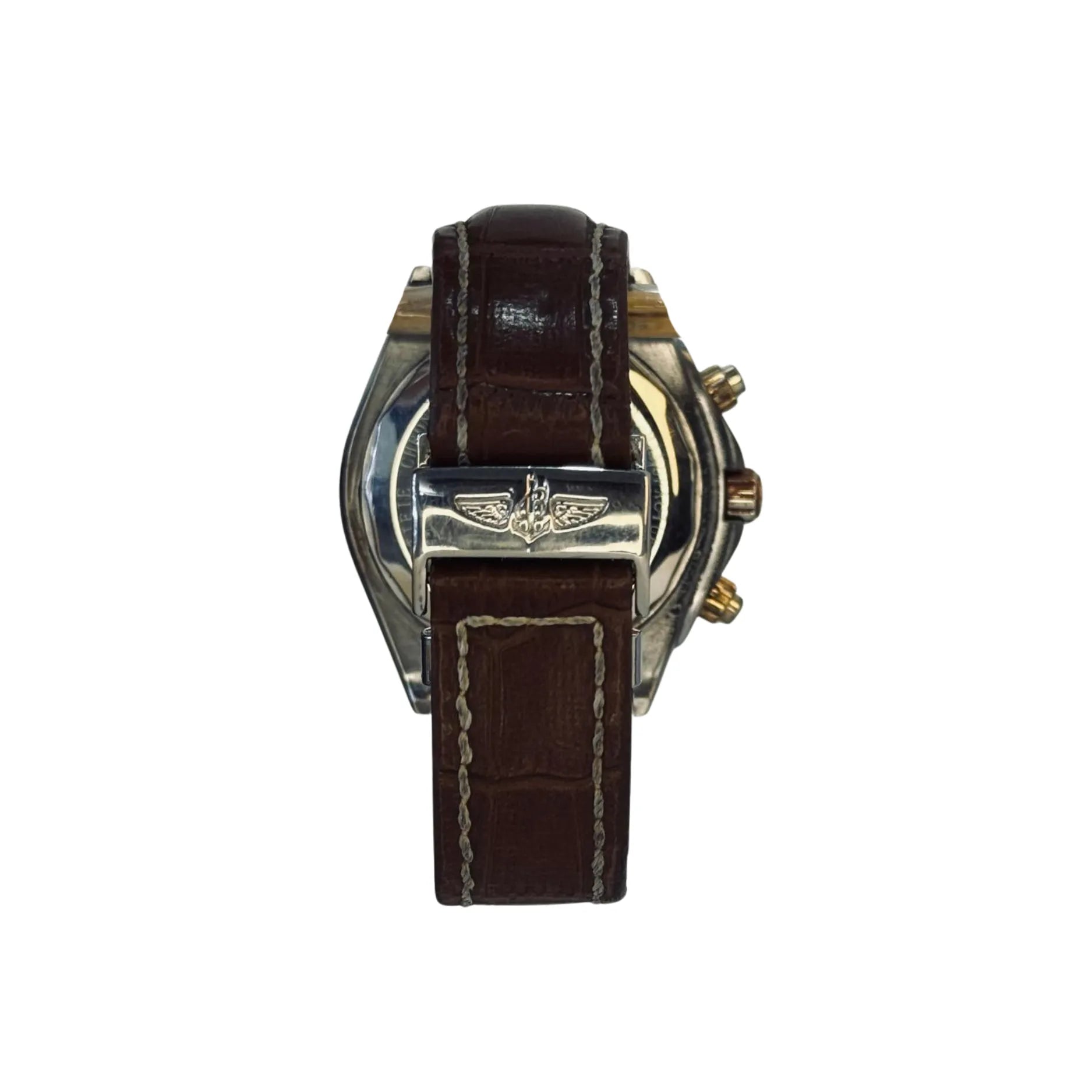 Brown leather strap luxury watch with silver buckle by Nasasi Lifestyle